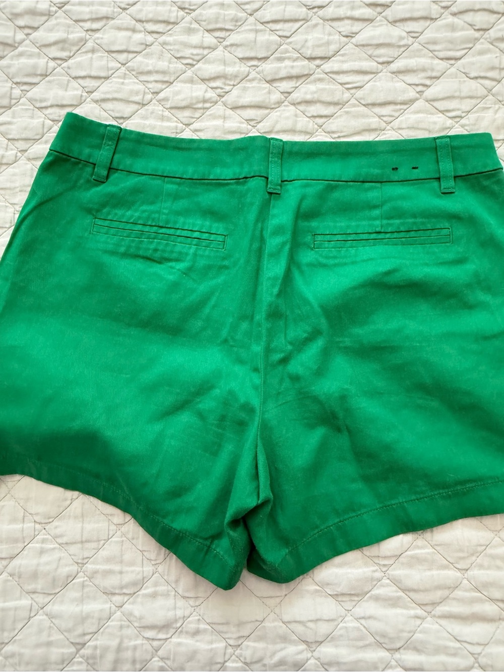 J. Crew Emerald Green Cotton Chino Bermuda Shorts - Picture 3 of 3